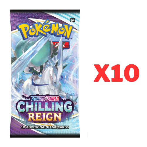 Pokemon TCG: 10x Chilling Reign Booster Packs - Trading Cards
