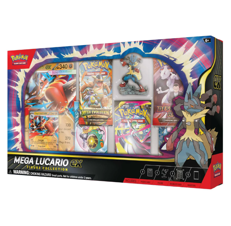 Pokémon TCG: Mega Lucario EX Figure Collection