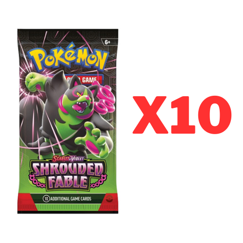 Pokemon TCG: 10x Shrouded Fable Booster Packs - Trading Cards