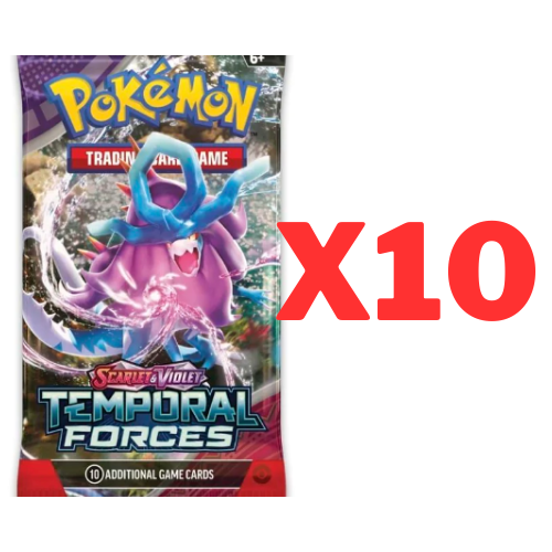 Pokemon TCG: 10x Temporal Forces Booster Packs - Trading Cards