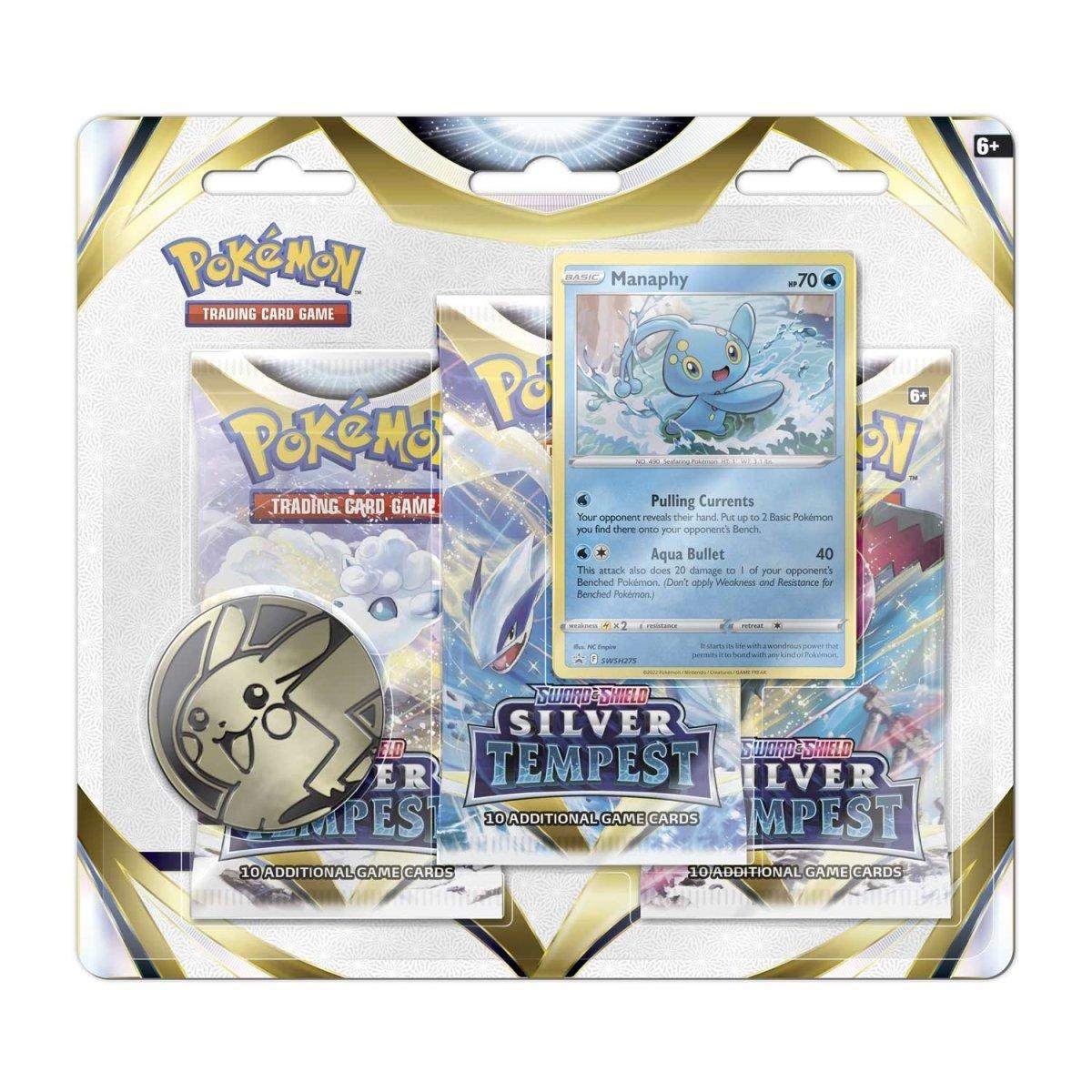 Pokémon TCG: Sword & Shield—Silver Tempest 3 Booster Packs, Coin & Promo Card - Random Design