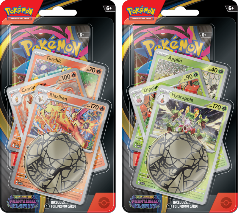 Pokemon TCG: Mega Evolution Phantasmal Flames - Premium Checklane Set of 2