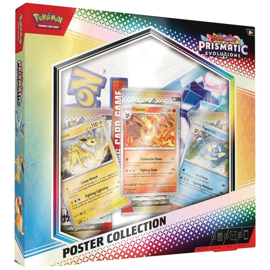 Pokemon TCG: Prismatic Evolutions Poster Collection Box - Trading Cards