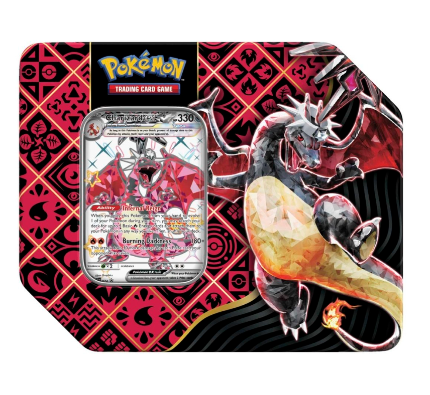 Pokemon TCG: Paldean Fates Charizard Tin - Trading Cards