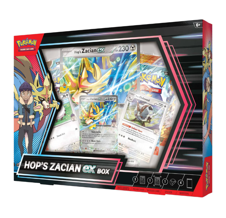 Pokemon TCG: Hop's Zacian Ex Collection Box