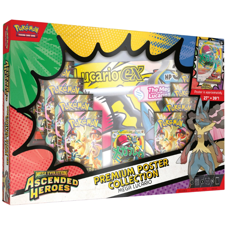 Pokémon TCG: Mega Evolution Ascended Heroes Poster Collection Assortment