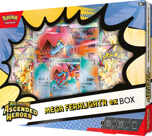 Pokemon TCG: Mega Feraligatr Ex Box