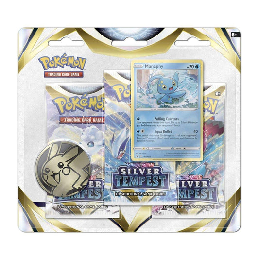 Pokémon TCG: Sword & Shield—Silver Tempest 3 Booster Packs, Coin & Promo Card - Random Design